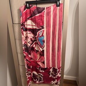 Zara Multicolor Patterned Skirt